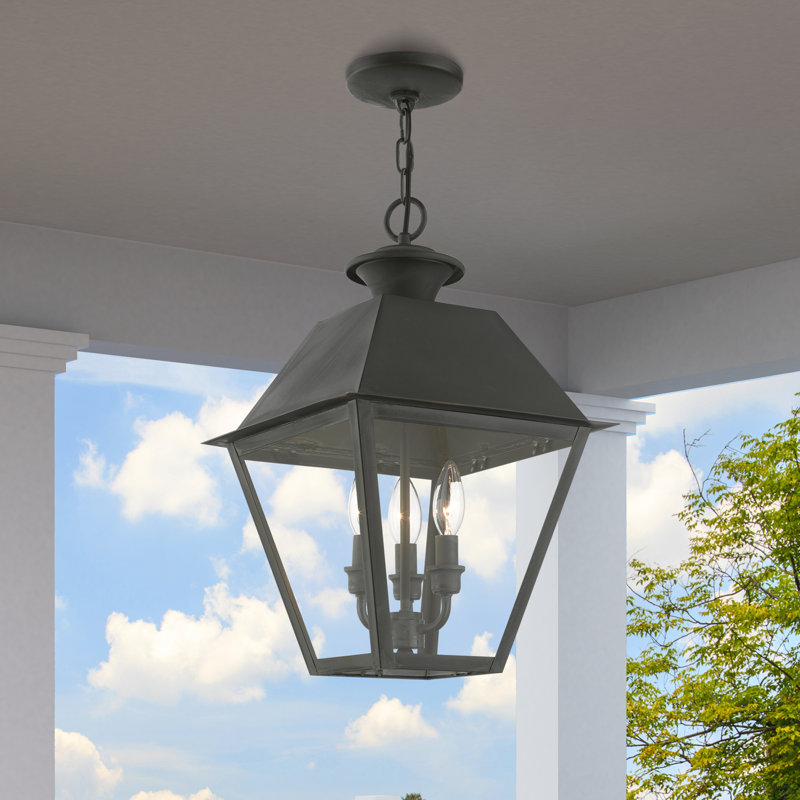 Howells 3 - Light Outdoor Hanging Lantern, Charcoal