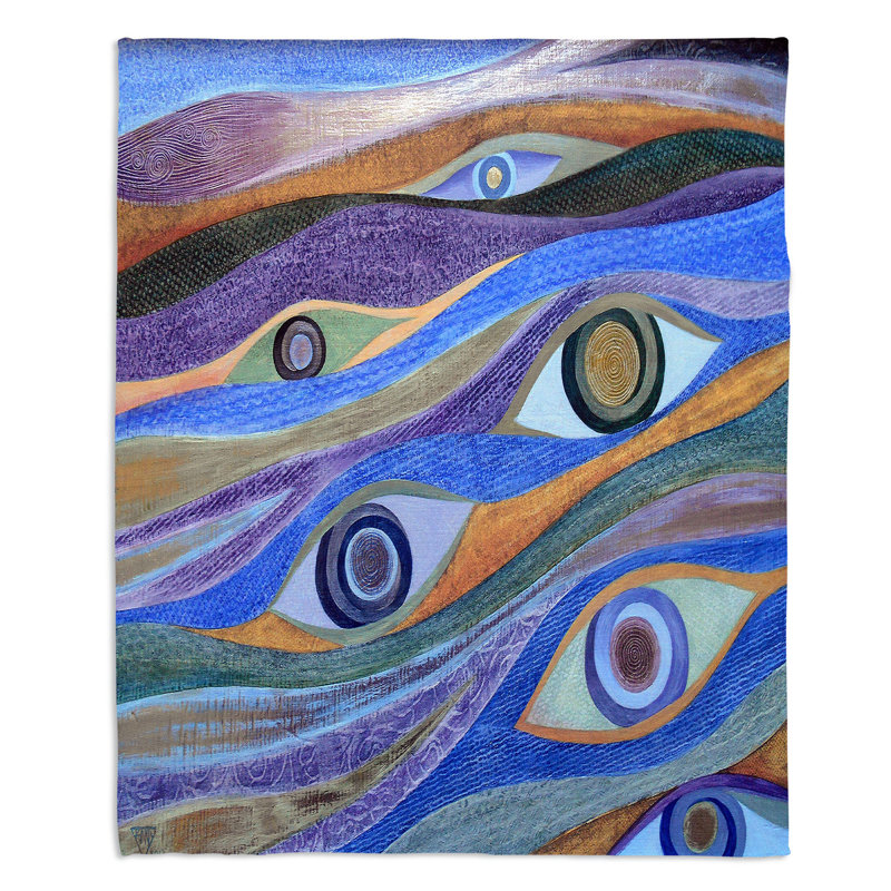 Hand Woven Throw Blanket, 68" W x 80" L