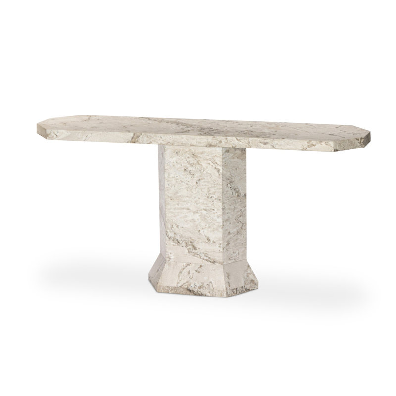 Argos 65'' W Marble Console Table