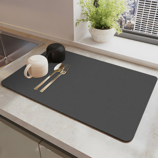 Tapis de séchage super absorbant 20 po x 16 po, tapis anti-dérapant pour machine à café de cuisine, tapis Muilti-Usage