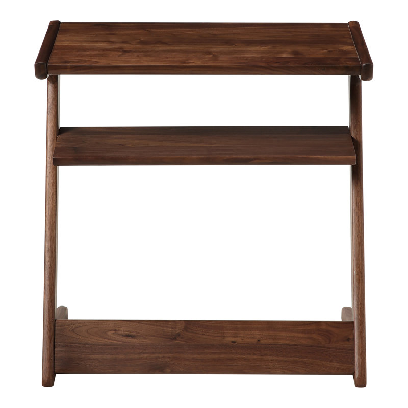 Table de bout Silhouette, Noyer naturel