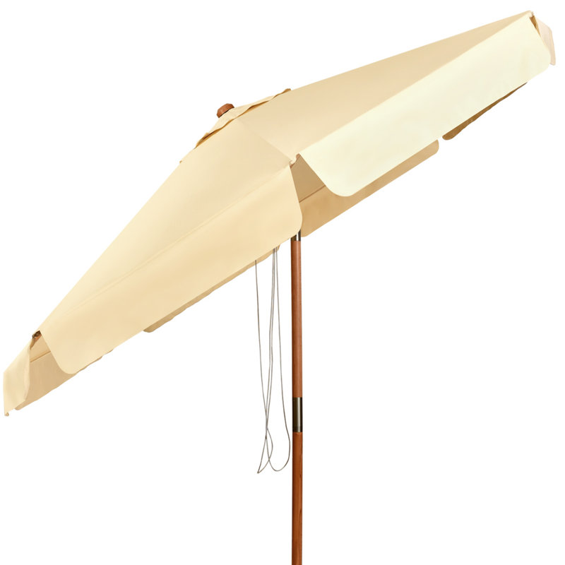 Norlishia 300cm Market Parasol, Brown, Beige