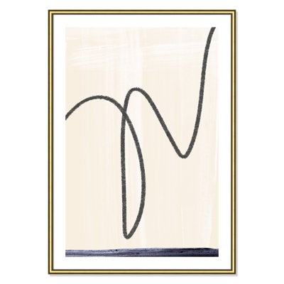 'Departured I' - Picture Frame Painting Print on Paper