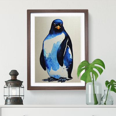 Watercolour Penguin No.1 - Single Picture Frame Painting