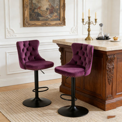 Tabourets de bar modernes et rembourrés