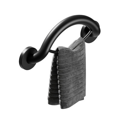 PLUS Towel Ring 14.5", Grab Bar Designed For Bathroom Safety (500 lb Capacity)