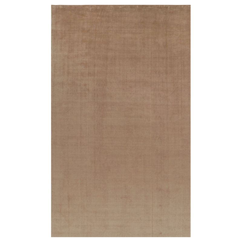 Textural Hand Knotted Silk Area Rug