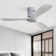 132CM Solid Wood 3-Blade Propeller Ceiling Fan with Remote Control