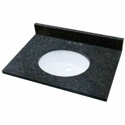 Plateau de meuble-lavabo simple 31 po avec lavabo