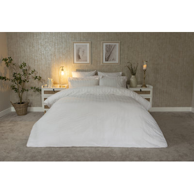 Samara Cotton Blend Duvet Cover Set with Pillowcases Included