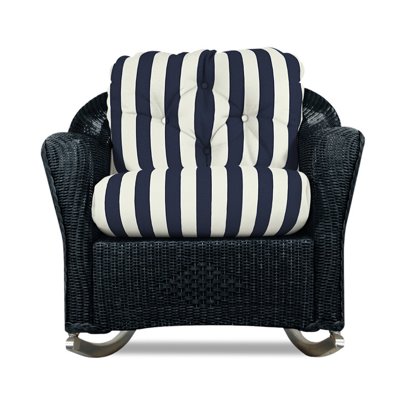 Reflections Outdoor Rocker Chair, Ebony, Demo Stone