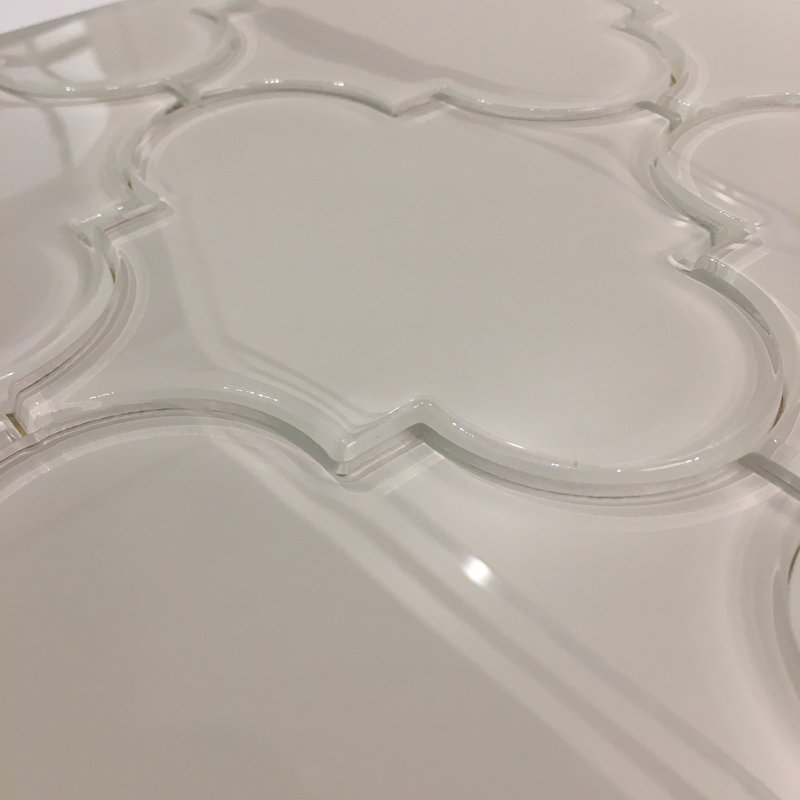 Carrelage mural en verre 6 po x 6 po Genoa, Champagne