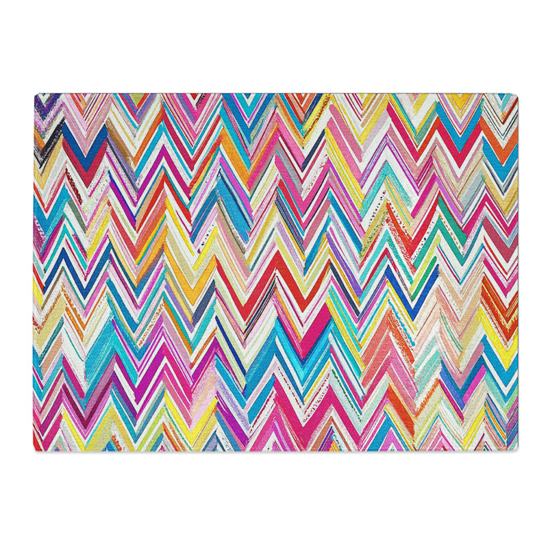 Chevron Pattern Vol.10  Glass Chopping Board