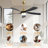 TurboBreeze 52'' - 5 Blade Modern Ceiling Fan with Dimmable Light Kit and Remote Control-122950095-122950096