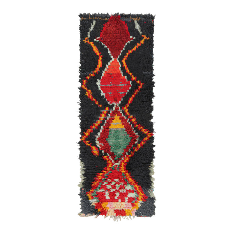 One-of-a-Kind 2'3”x6'2” Hand Knotted Area Rug