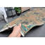 Tapis turc beige Oushak rétro idéal pour la cuisine, les escaliers et les planchers - Tapis de couloir antique 12553 - beige / vert