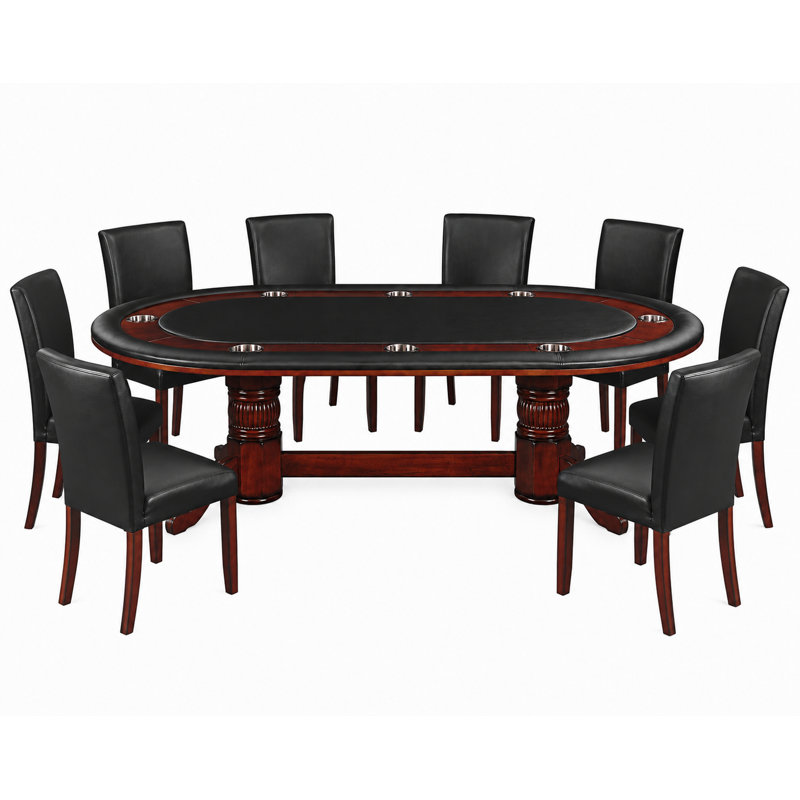 Ram Game Room 84 "8 - Joueur de poker / table et chaises par RAM Game Room, Châtaignier