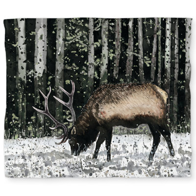 Caribou in the Forest Duvet Cover | Hygge Holidays Home Decor