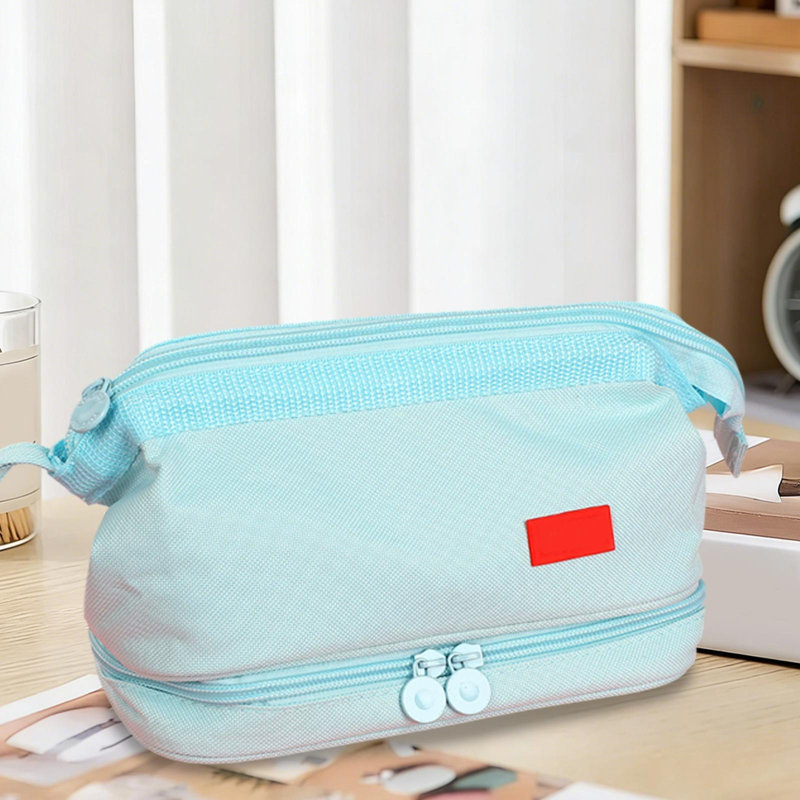 Trousse de rangement grande capacité pour étudiants, Vert