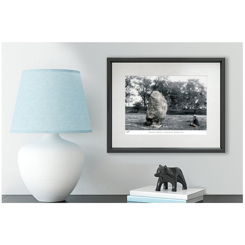 Eamont Bridge, Mayburgh Henge 1893 by Francis Frith - Single Picture Frame Print, 28cm H x 36cm W x 2.3cm D