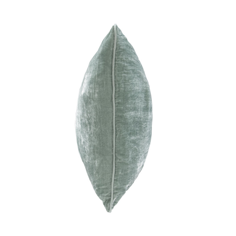 Lexington 14"x26" Throw Pillow , Natural, Square, Pale Aqua, 22"H x 22"W