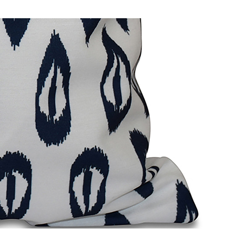 Housse et insert de coussin Happy Hippy, H 18 po x l 18 po, Bleu marine