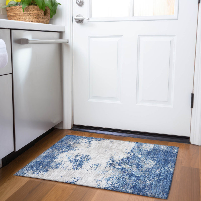 Premium Machine Washable Birchview AMF1027 Modern Rug, Rectangle 1'8" x 2'6"