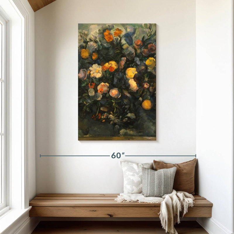 Fleurs et verts 1900, H 45 po x l 30 po