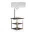 Lampe de table d'appoint carrée 58 "de haut" Dru "avec charge et port USB, argent-709457589-709457587