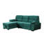 Canapé-lit modulaire réversible en tissu de velours réversible 97,5 po Kipling-1639514668