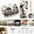 Floral Print Plush Throw Blanket, Elegant Black Lace Pattern Soft Cozy Fleece Bedding for Sofa Couch Bedroom Living Room Home Decor-135621229