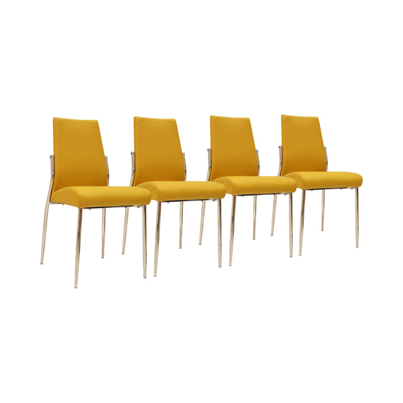 Zara Upholstered Dining Chair, Yellow