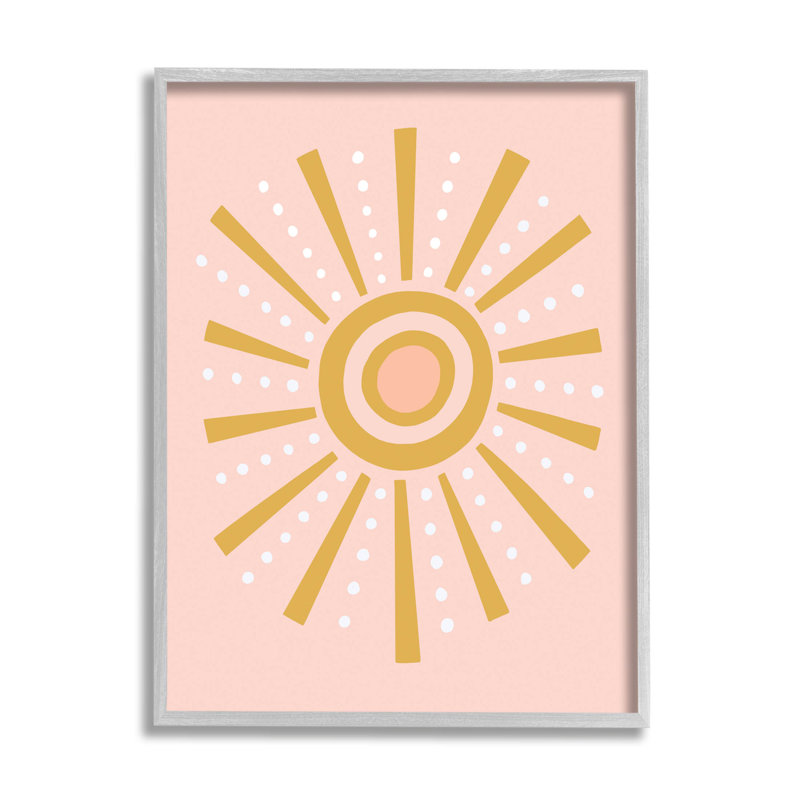 «Whimsical Sun Rays», art de la giclée encadrée par Nina Seven, H 14 po x l 11 po x P 1,5 po