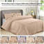 Ensemble d'édredon 5 pièces - Édredon en duvet synthétique toutes saisons avec taies décoratives et jupe de lit - Housse de couette matelassée avec pattes d'angle-110971794-110971799