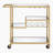 Adamsen Rectangular Bar Cart in Champagne and Mirrored