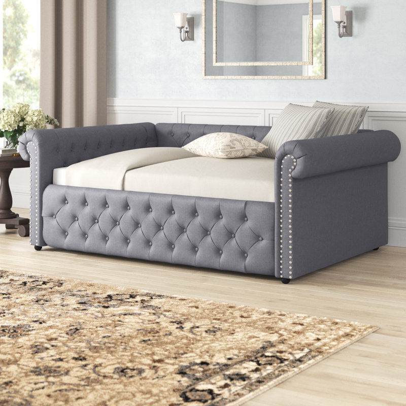 Lit de jour Michella, Beige, Grand