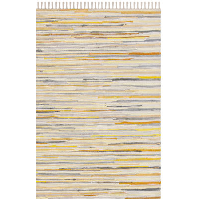 Burkett Rug Hand Woven Cotton Abstract Rug