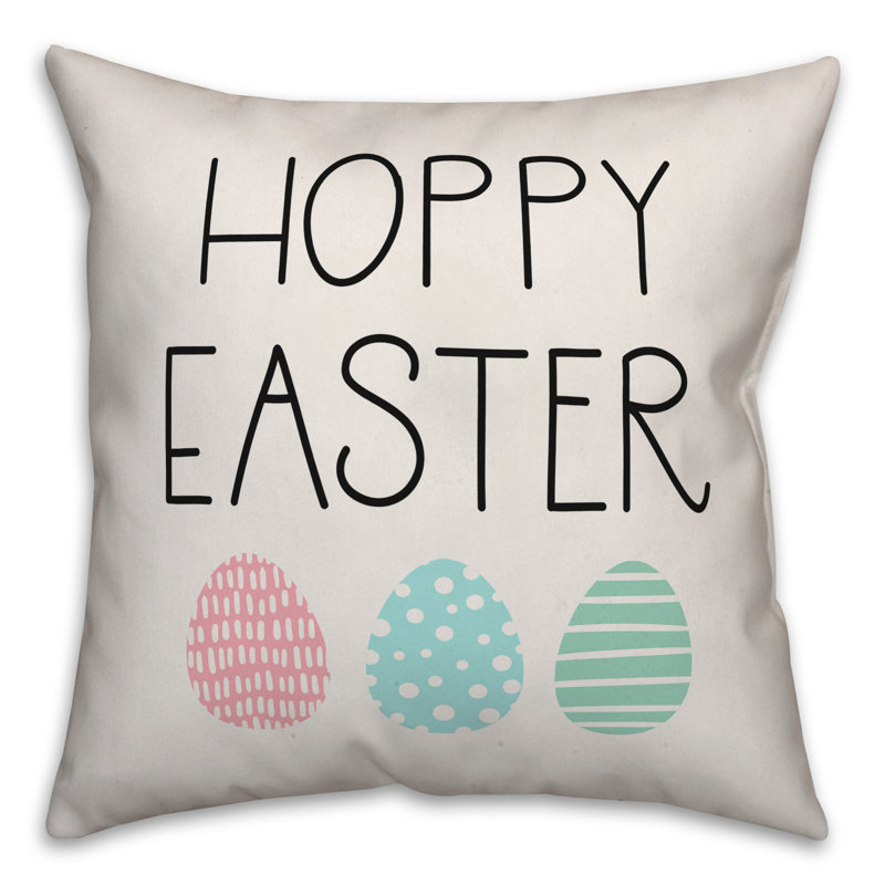  Coussin Hoppy, 20 po x 20 po, Pas de bourre, Vert