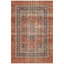 Tapis Aragonite vintage orange ivoire or gris antidérapant à poils courts, lavable, pour l'intérieur et l'extérieur, idéal pour le salon, la chambre, la salle à manger, l'entrée, le corridor ou le bureau. Convient aux animaux de compagnie.-441347622