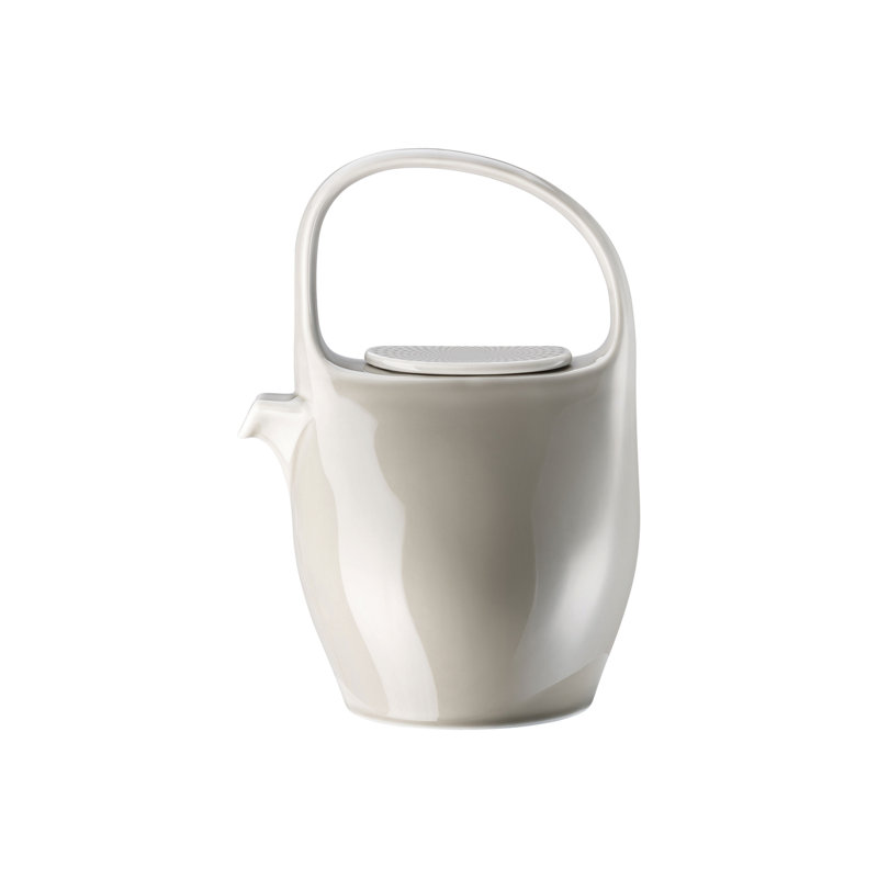 Junto Porcelain Teapot, Pearl Gray, 2.75 oz.