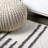 Petra Stripe Geometric Shag White/Gray Rug-363486908