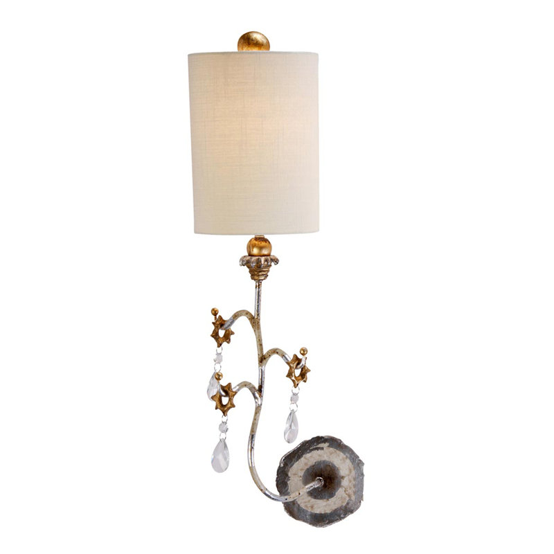 Eidson Steel Armed Sconce, Silver
