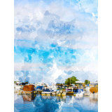Boats 1 Print by Chamira Young
