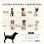 Coussin pour chien, fabrication stable, gris moyen, petit, moelleux, patins