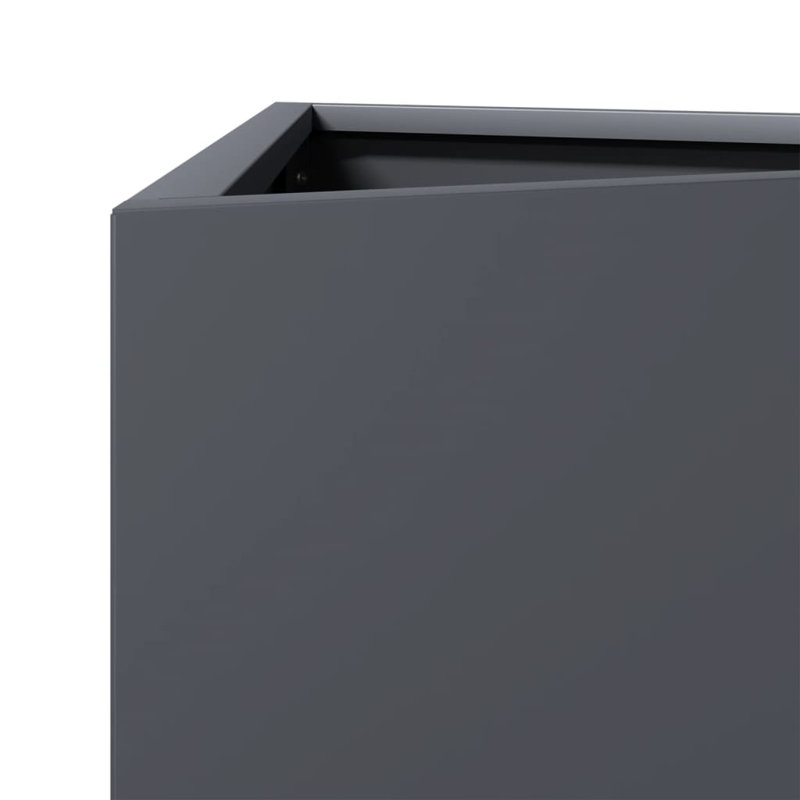 Clinty Metal Elevated Planter, 75cm H x 30cm W x 26cm D, Anthracite