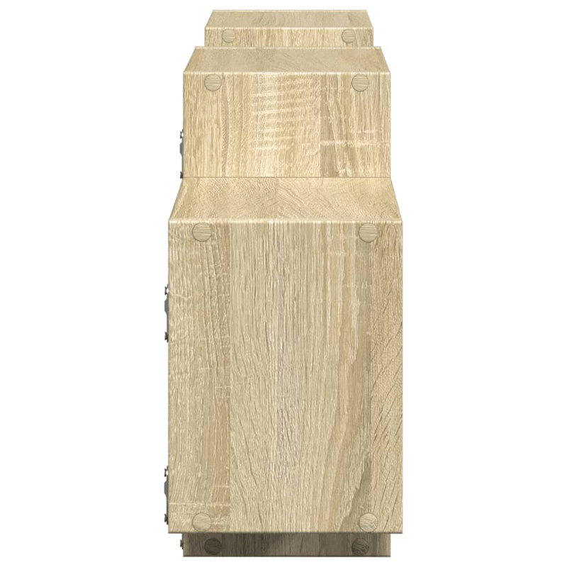 Roakes Floating Shelf, Sonoma Oak, 42cm H x 129cm W x 18cm