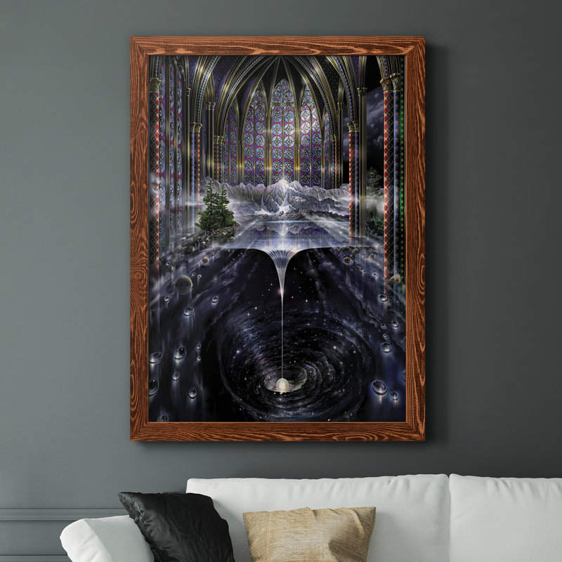 Genèse I - cadre photo, impression sur toile, Cadre en érable, H 31,5 po x l 23,5 po x P 1,5 po