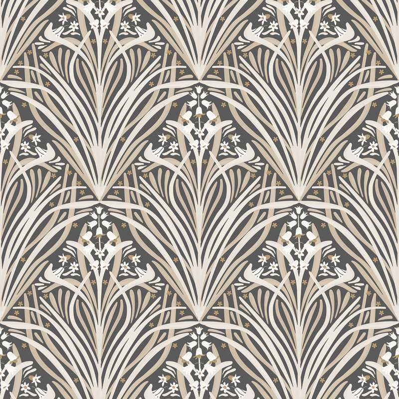 Victorian Bloom Wallpaper Sample, Beige