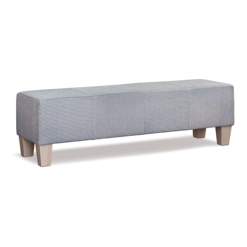 Beau Upholstered Bench, 18" H x 60" W x 17" D