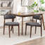 Chaise d'appoint rembourrée en bois massif-703115068
